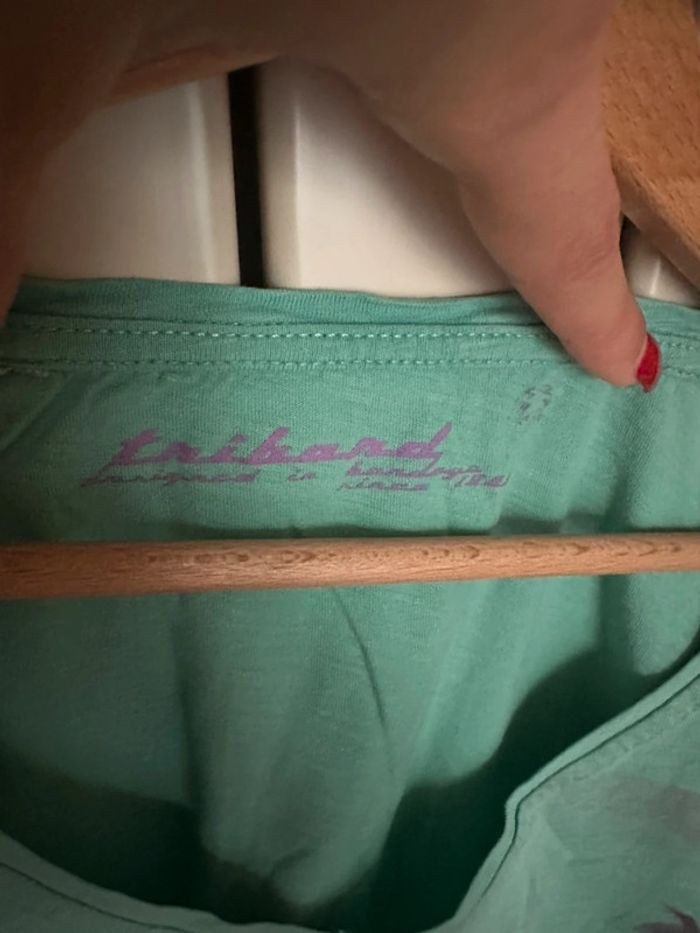 T-shirt vintage turquoise S - photo numéro 2