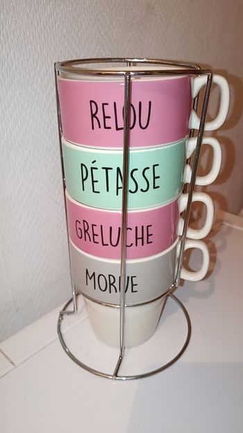 Lots de 4 tasse