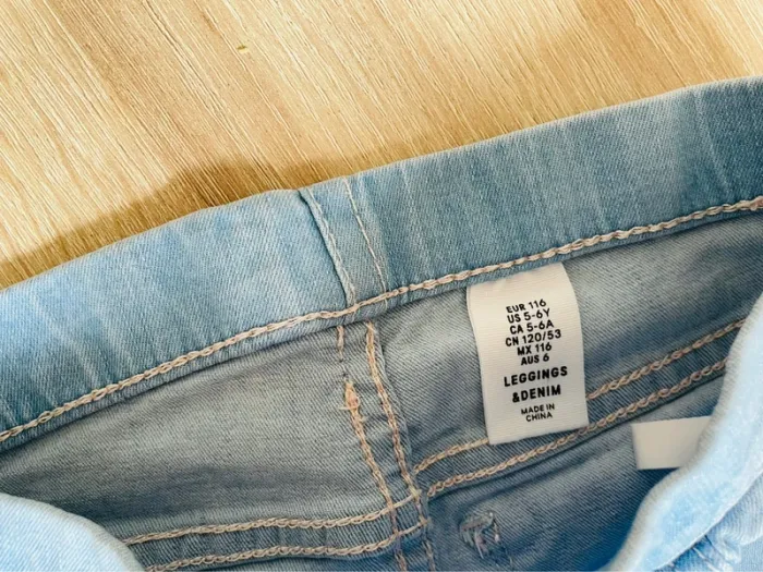 Jegging jean clair H&M 5-6 ans - photo numéro 3