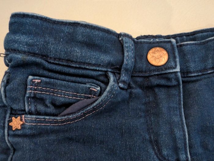 Jean Sergent major hiver bleu marine doublé polaire 2 ans 86 cm neuf - photo numéro 5