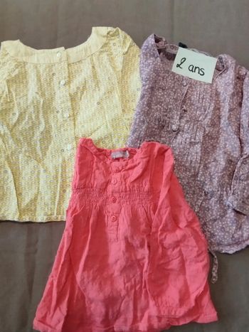 Lot chemise 2 ans
