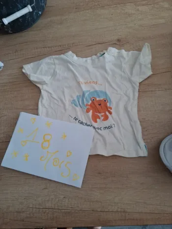 Tee shirt mot d'enfants