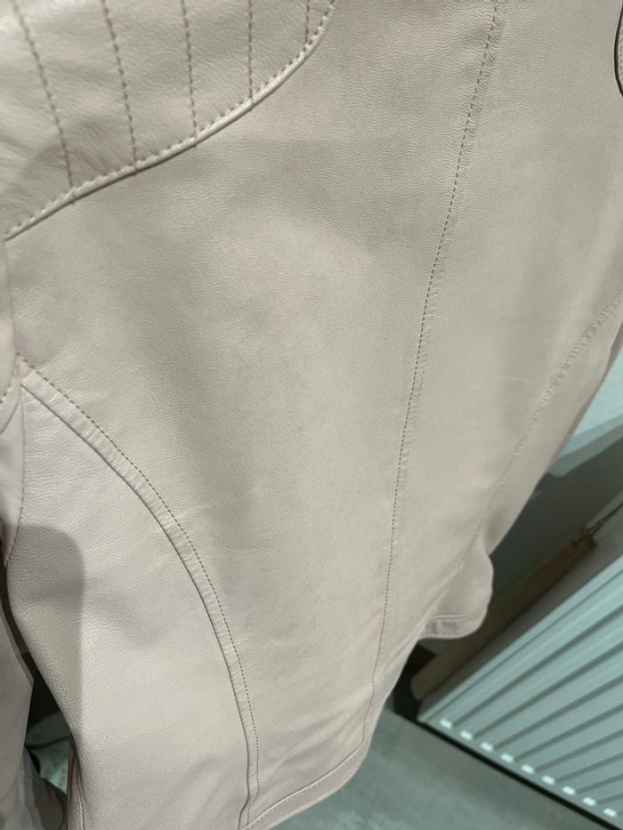 Veste Perfecto Rose en Cuir - photo numéro 13