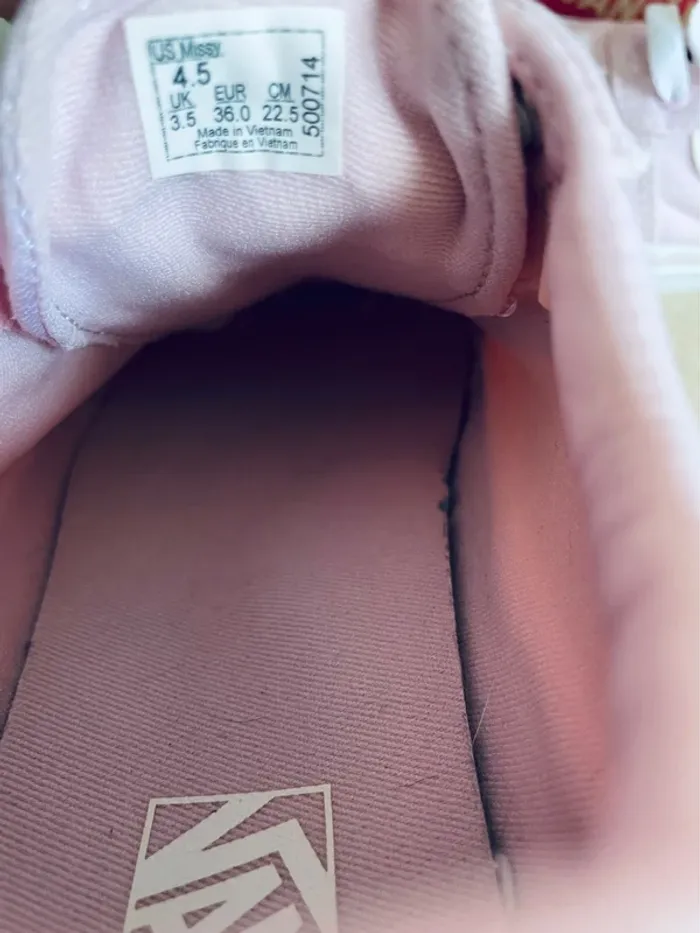 Vans Ols Skool rose/blanc 36 - photo numéro 5