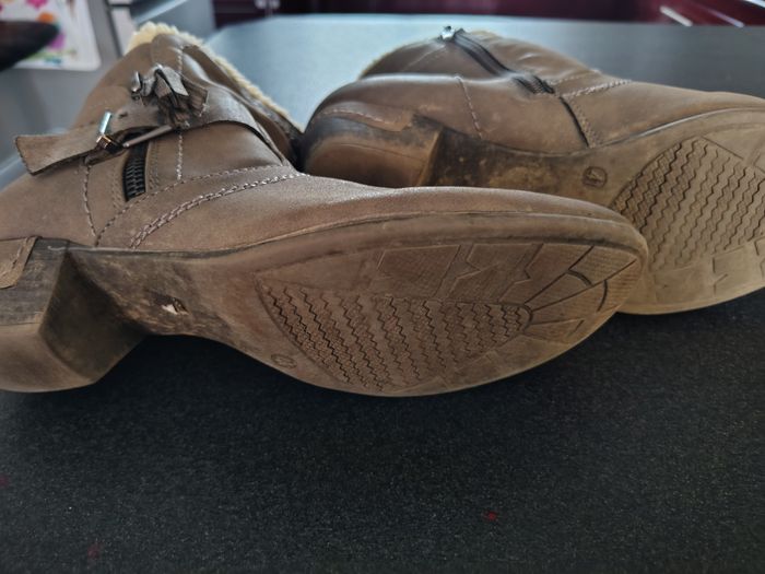 Bottines fourrées  41 couleur taupe - photo numéro 4