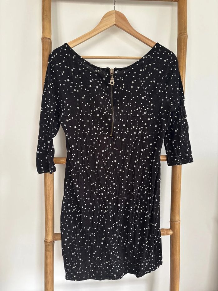 Tunique noire à étoiles blanches taille M - photo numéro 4