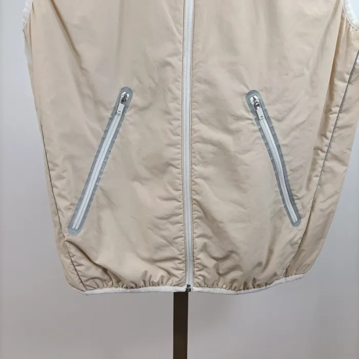 Gilet  Veste sans manches COS beige technique S nylon recyclé poches zippées A1412 - photo numéro 3