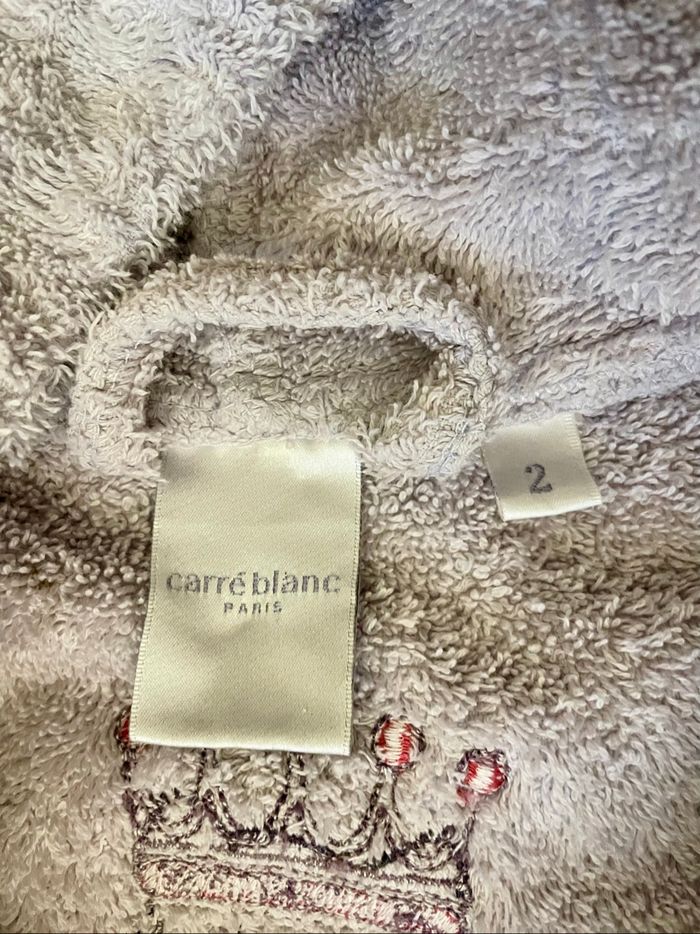 Peignoir 2 ans Carré blanc - photo numéro 2