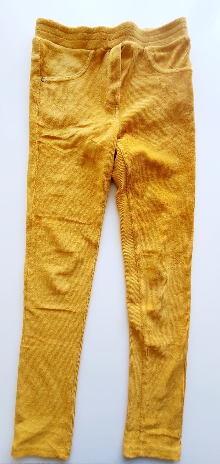 Jegging en velours moutarde Orchestra 10 ans