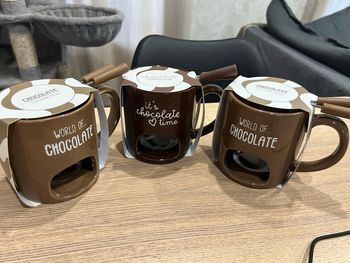 Mugs fondue chocolat