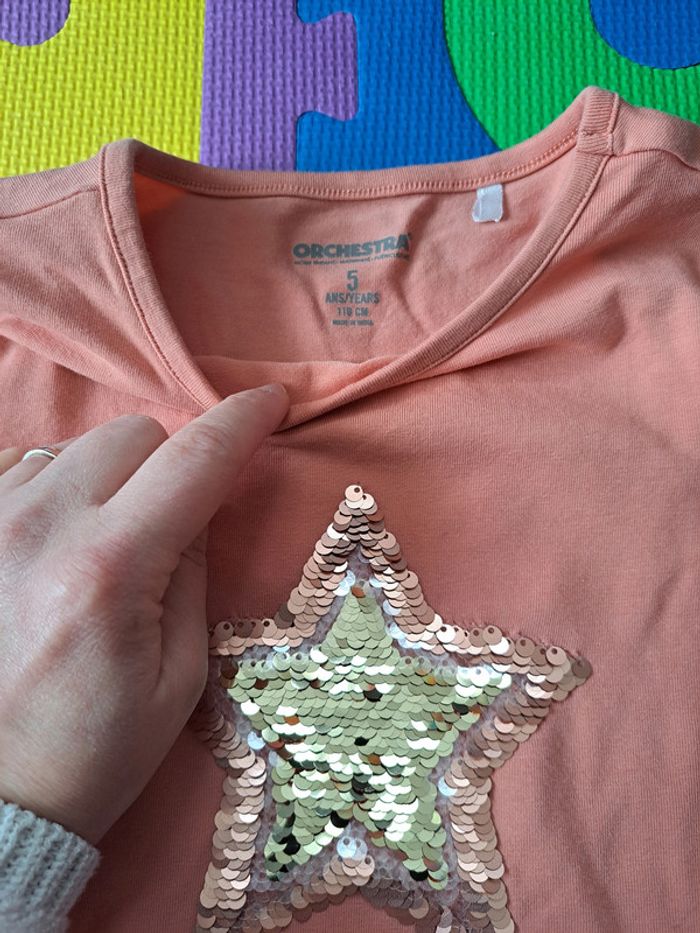 Lot de 5 t-shirts manches longues 5 ans - photo numéro 6