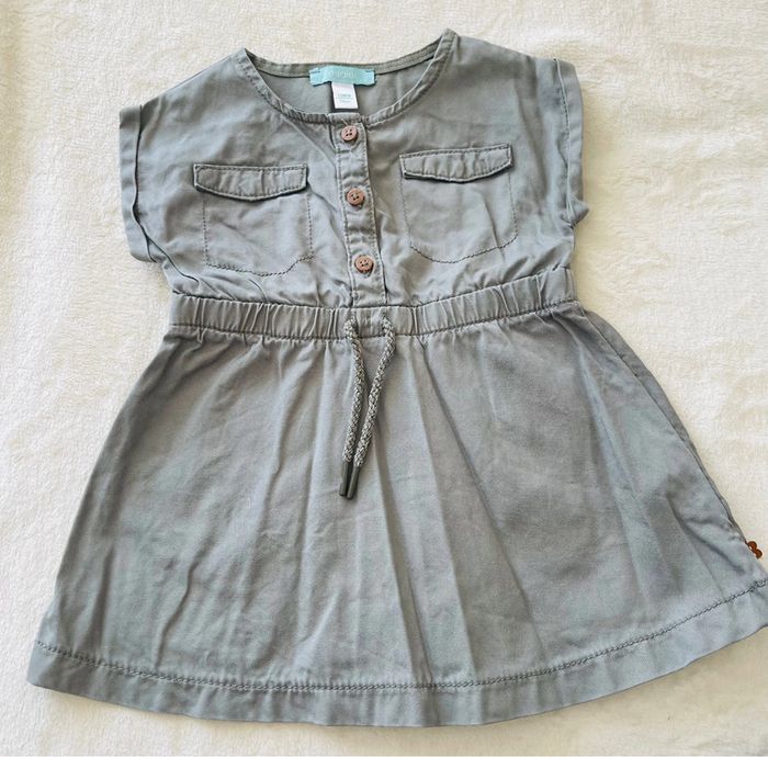 Robe Kaki Obaibi 12 mois 74cm - photo numéro 2