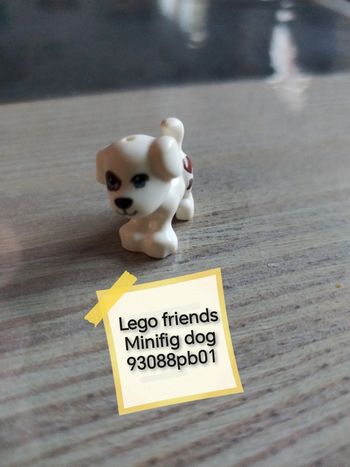 Lego friends minifig dog chien 93088pb01
