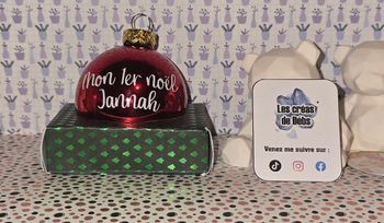 Boule de noël personnalisable