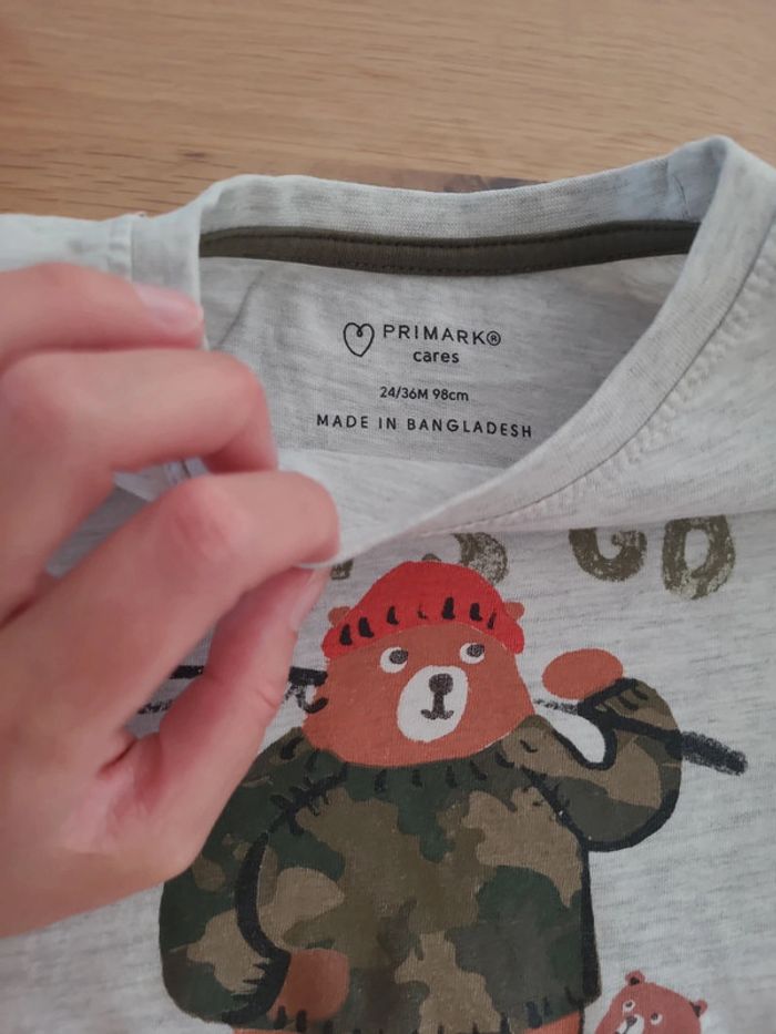 Lot 2 t-shirt manches longues 24 36 mois - photo numéro 3
