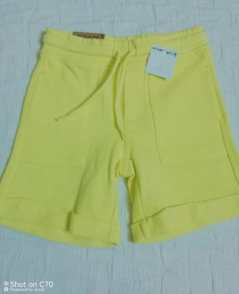 Kiabi short bermuda coton jaune 3 ans