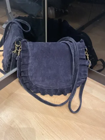 Sac bandoulière bleue marine