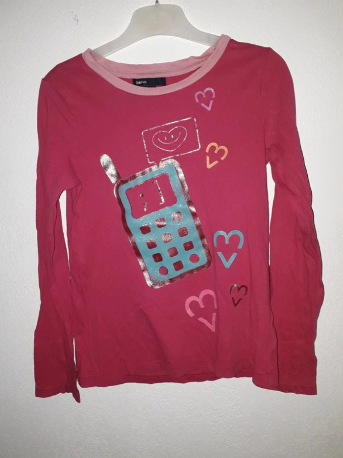 T-shirt manches longues 8/9 ans fille