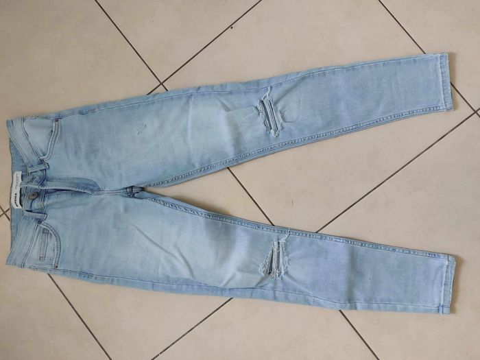 Jean Bershka bleu