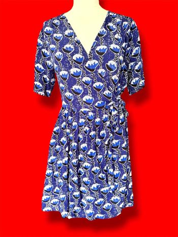 Robe fluide bleue
