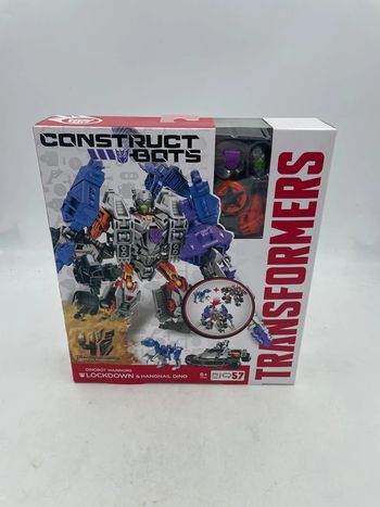 Construct Bots Transformers Dinobot Warriors Lockdown & Hangnail Dino 57 pièces Hasbro 2014 neuf