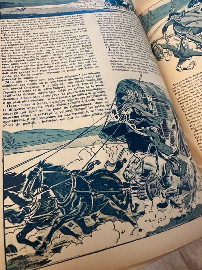 Livre très ancien bd rare Le fils de Gaspard le Rouge Roger Roux Pierre Probst auteur Caroline - photo numéro 8