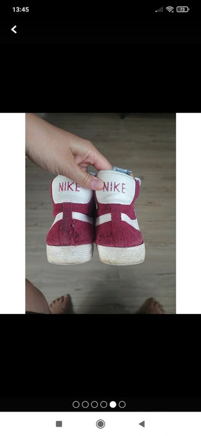 Baskets Nike blazer pointure 40 bordeaux vintage y2k - photo numéro 5