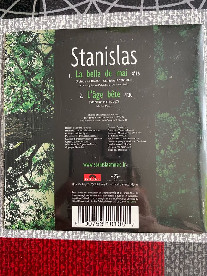 CD 2 titres Stanislas La belle de mai - photo numéro 3