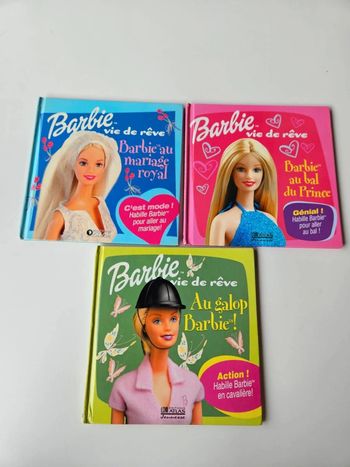 3 Livres Barbie éditions ATLAS