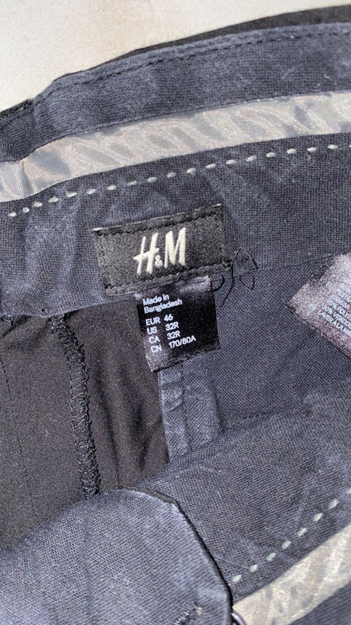 Pantalon costume noir H&M Homme - photo numéro 2