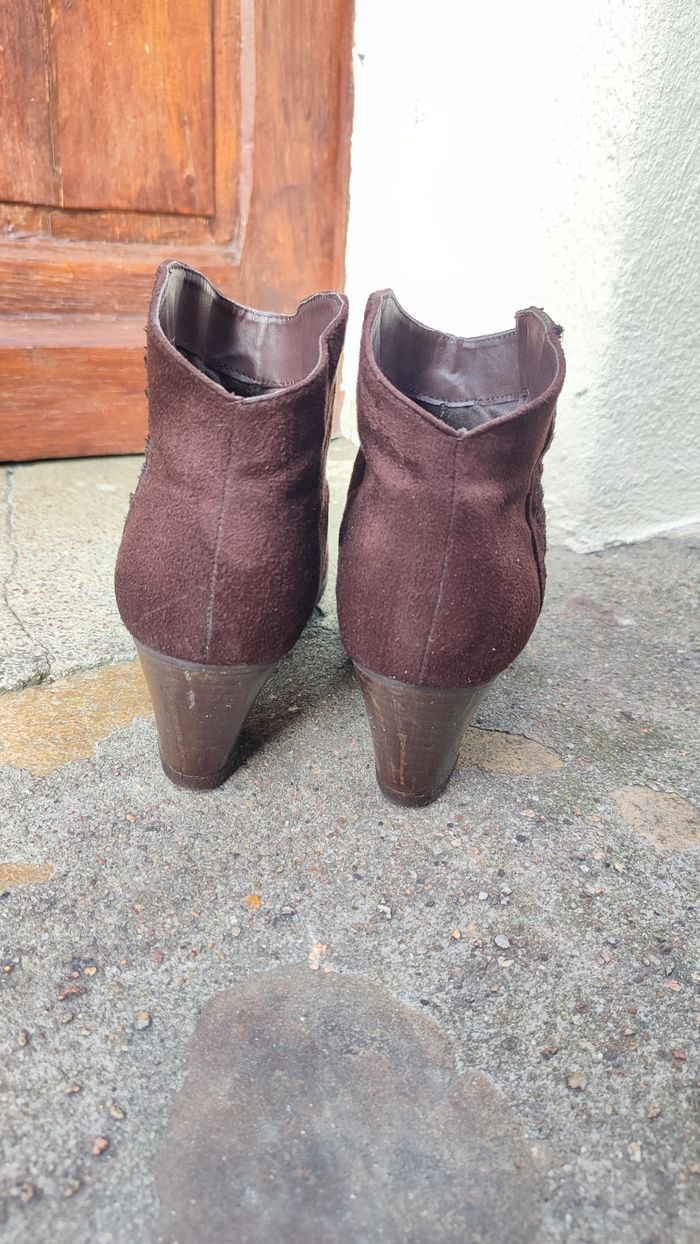 Bottines marron La Redoute 38 - photo numéro 5