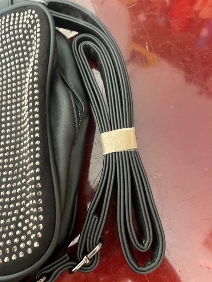 Sac à mains noir à paillettes 635 - photo numéro 3