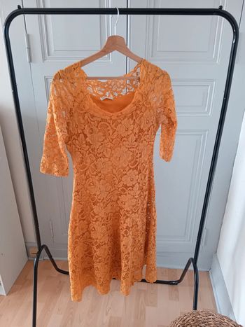 Robe dentelle jaune - Yours Paris - T3