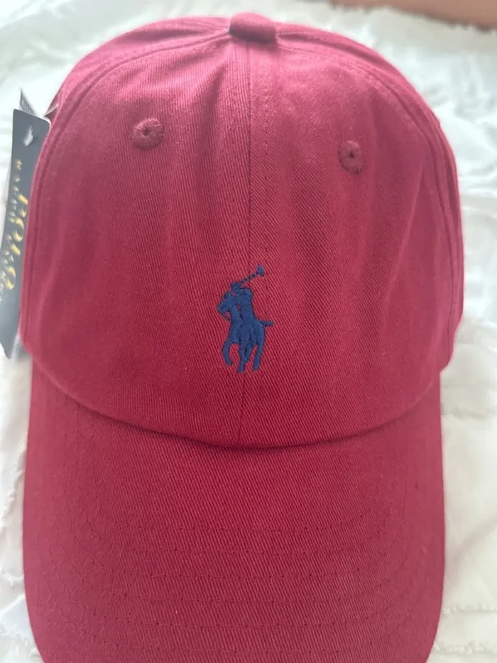 Casquette bordeau polo ralph lauren - photo numéro 2