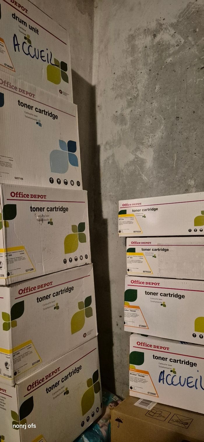 Lot toner cartridge brother hp