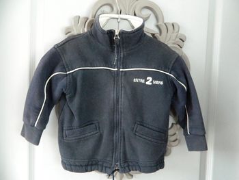 Gilet  zippé épais garçon T 2/3 ans "Entre 2 mers"