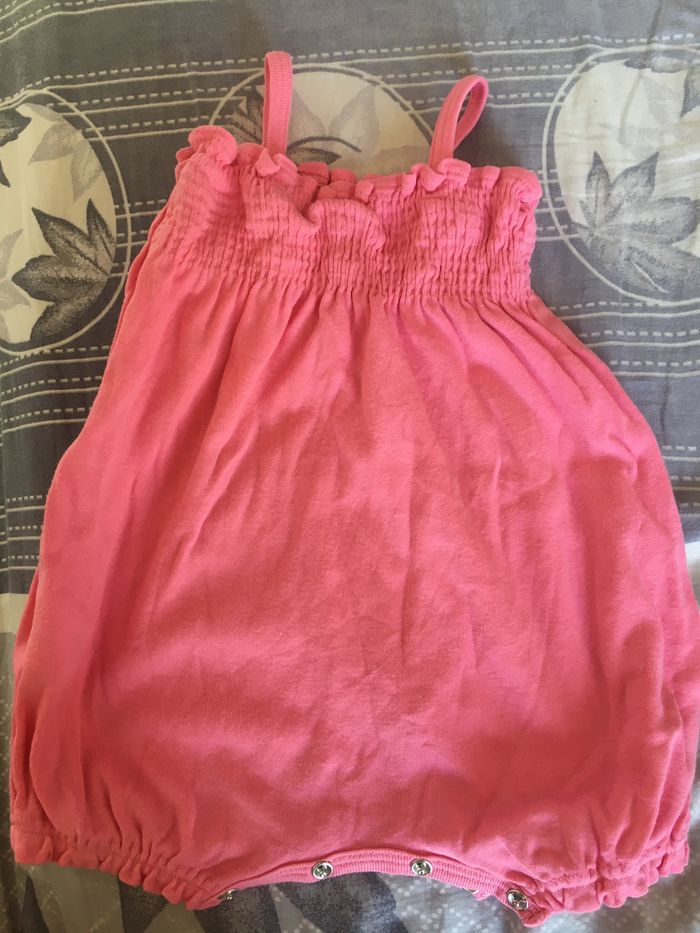 Combinaison été rose Petit Bateau bébé fille 3 mois - photo numéro 3