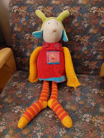 #P5 - Moulin Roty - doudou poupée Colette