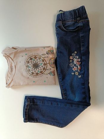 Ensemble tee shirt jean Verbaudet 6 ans