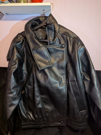 Blouson veste cuir Zara