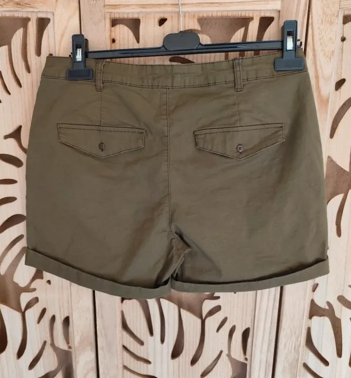 Short à revers kaki Cache Cache - photo numéro 6