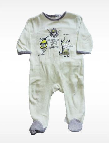 Pyjama velours 9 mois