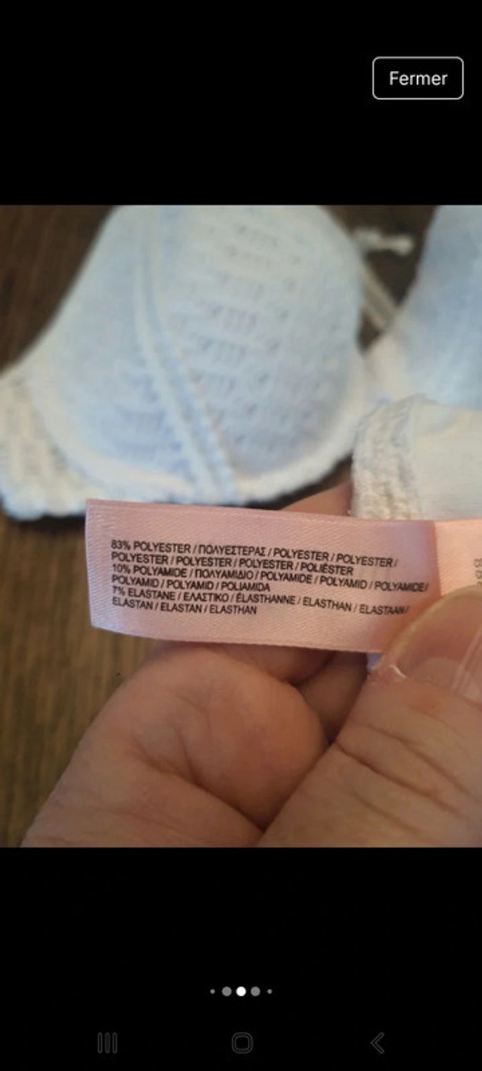 Bikini Hunkemöller haut fr/Es 95B bas L
doublé - photo numéro 13