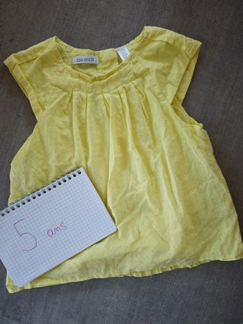 Tunique jaune broderie