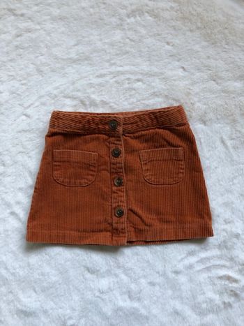 Jupette velours côtelé 3 ans