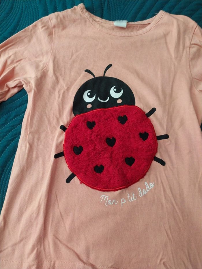 Donne pyjamas drogue et corail 6 ans - photo numéro 4