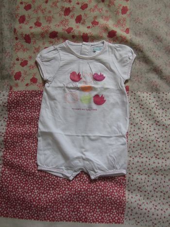 Barboteuse blanche 3 mois