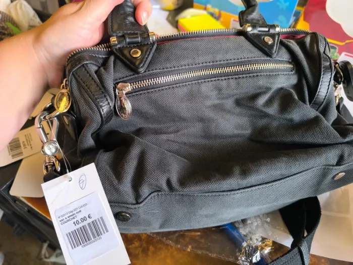 325133  sac à main noir courchet - photo numéro 3