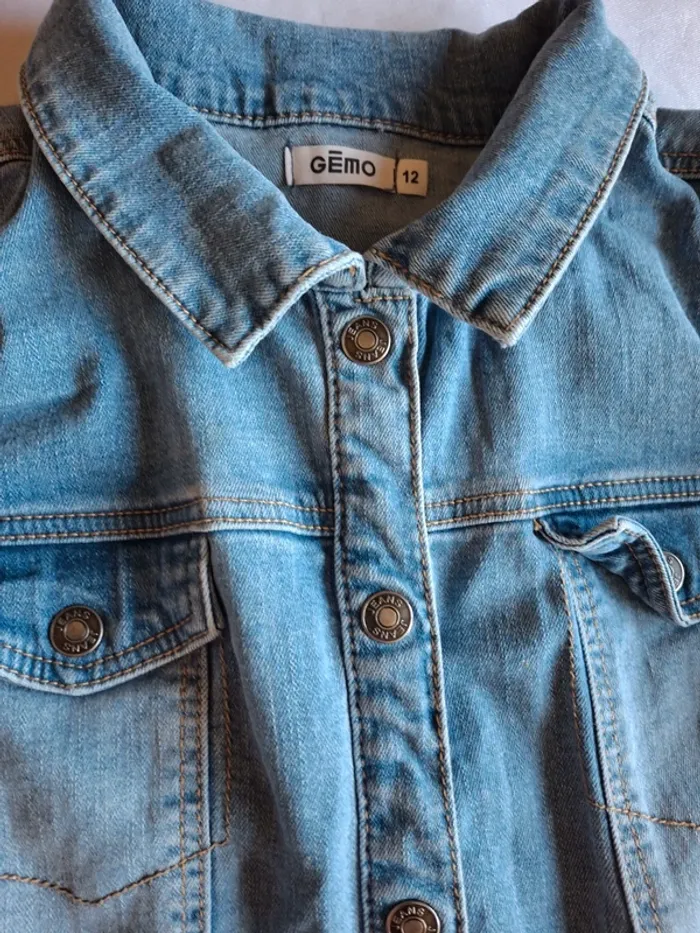Veste en jean fille taille 12 ans - photo numéro 4