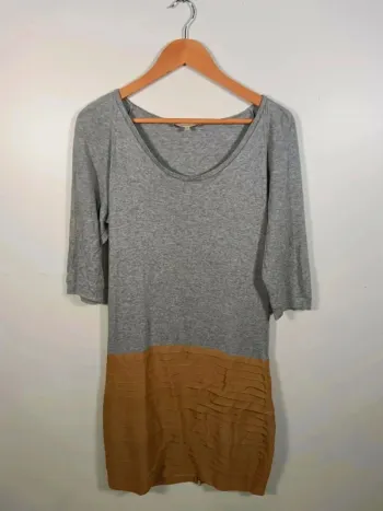 C6 robe gris/beige Sandro T3
